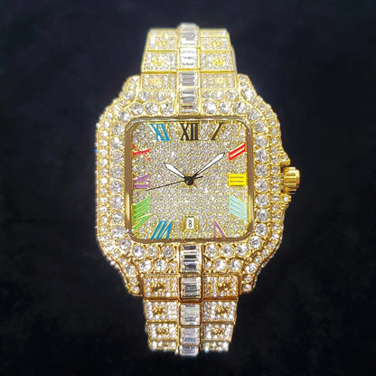 18K Vegas Watch – Luxury Stainless Steel Timepiece | DAILY DRIPZ