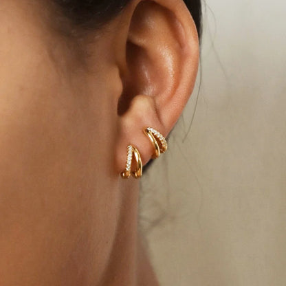 Trendy Zircon Earrings